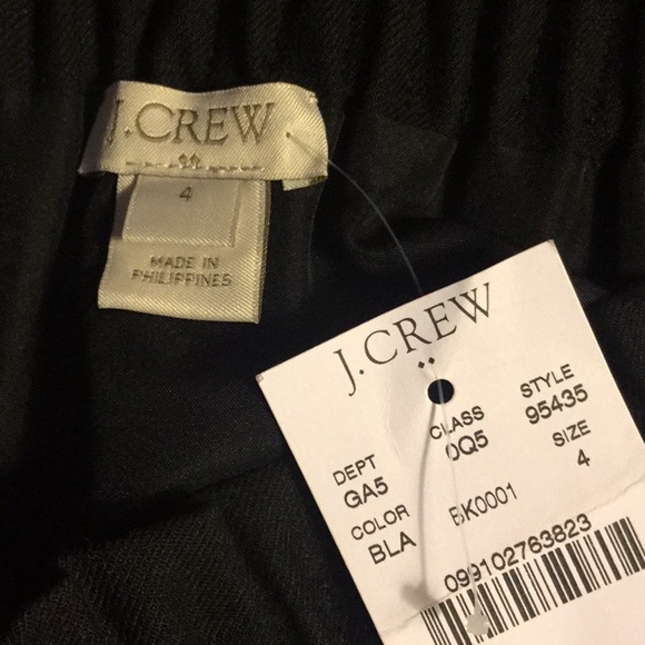 J. Crew Skirt BlackSize 4 Side Pockets NWT - Picture 2 of 2